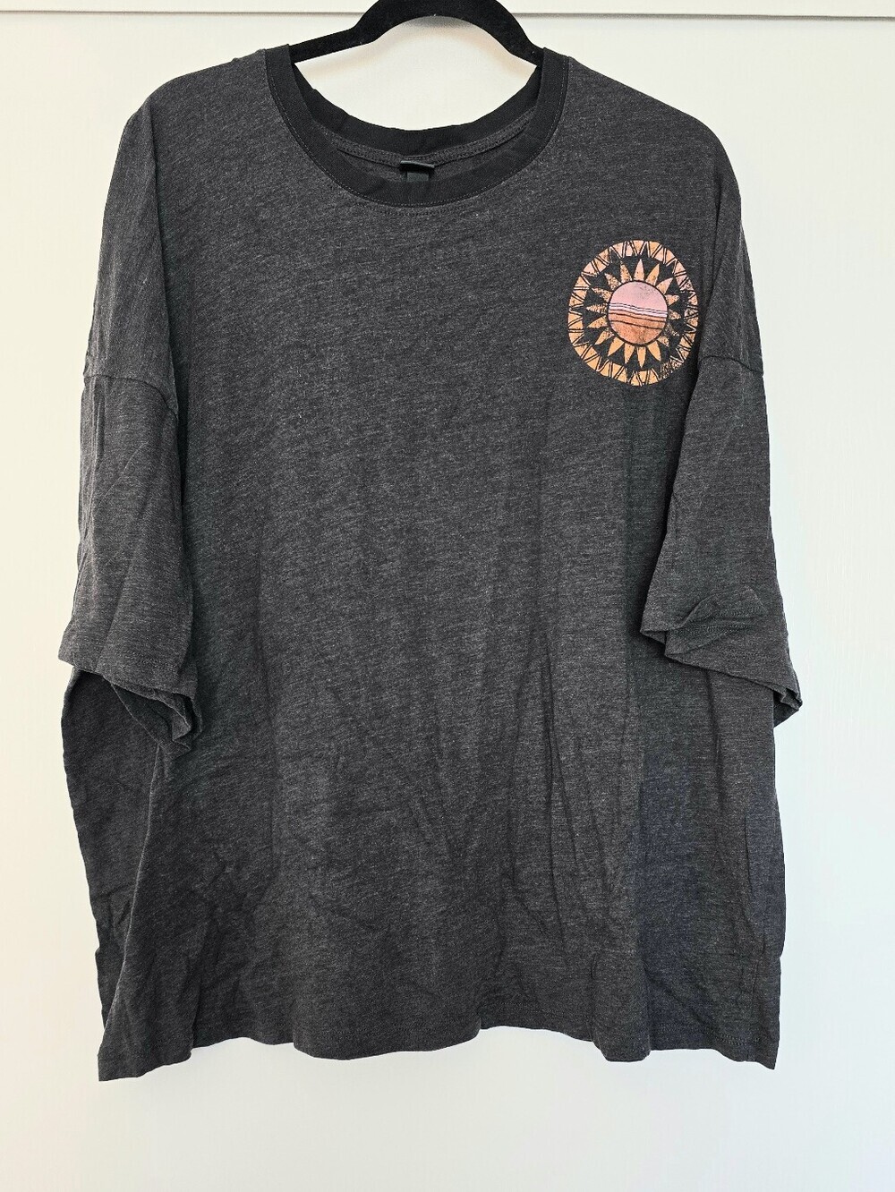 Wild Fable - Boho Sunset Chasers Graphic Relaxed-Fit Oversized Casual T-Shirt